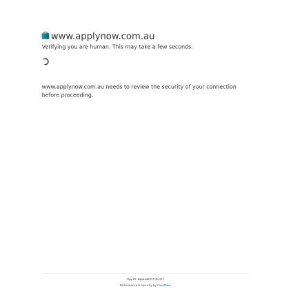 A detailed screenshot showcasing the homepage of applynow.com.au, highlighting its main features and design elements.