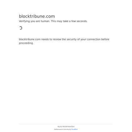 A detailed screenshot showcasing the homepage of blocktribune.com, highlighting its main features and design elements.