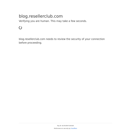 A detailed screenshot showcasing the homepage of blog.resellerclub.com, highlighting its main features and design elements.