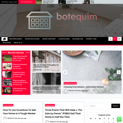 A detailed screenshot showcasing the homepage of botequim.net, highlighting its main features and design elements.