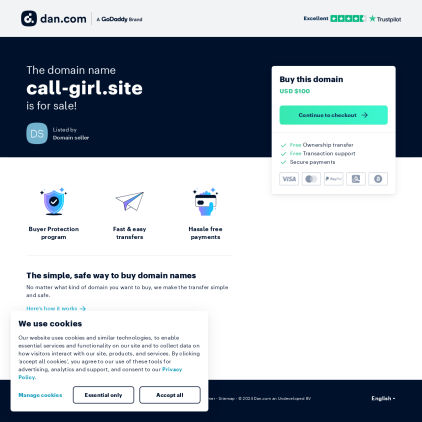 A detailed screenshot showcasing the homepage of call-girl.site, highlighting its main features and design elements.