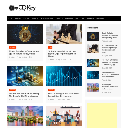 A detailed screenshot showcasing the homepage of cdkeysdirect.com, highlighting its main features and design elements.