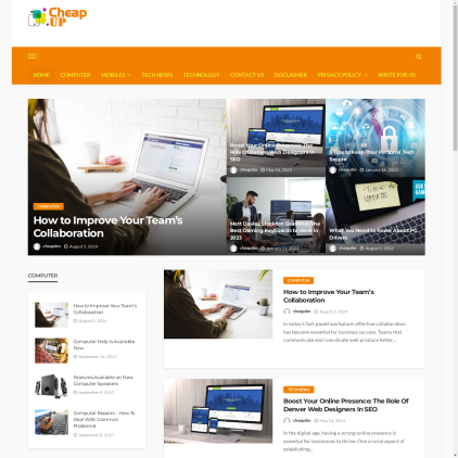 A detailed screenshot showcasing the homepage of cheapdm.com, highlighting its main features and design elements.