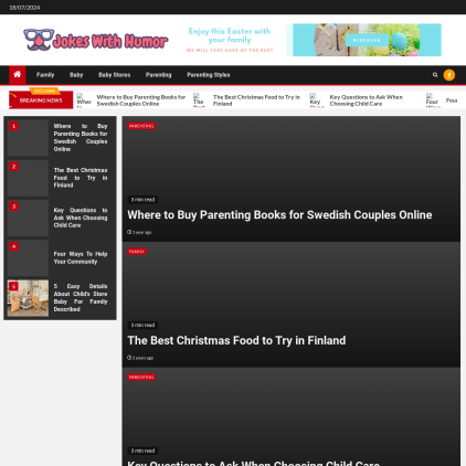 A detailed screenshot showcasing the homepage of chistesconhumor.com, highlighting its main features and design elements.