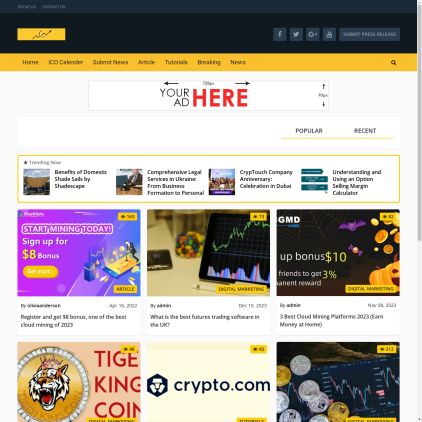 A detailed screenshot showcasing the homepage of coinswey.com, highlighting its main features and design elements.