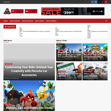 A detailed screenshot showcasing the homepage of crew116.com, highlighting its main features and design elements.