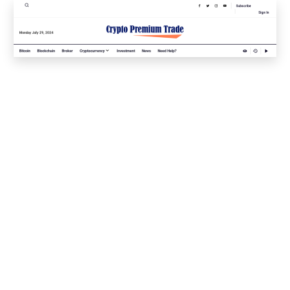 A detailed screenshot showcasing the homepage of cryptopremiumtrade.com, highlighting its main features and design elements.