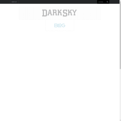 A detailed screenshot showcasing the homepage of darkskymagazine.com, highlighting its main features and design elements.