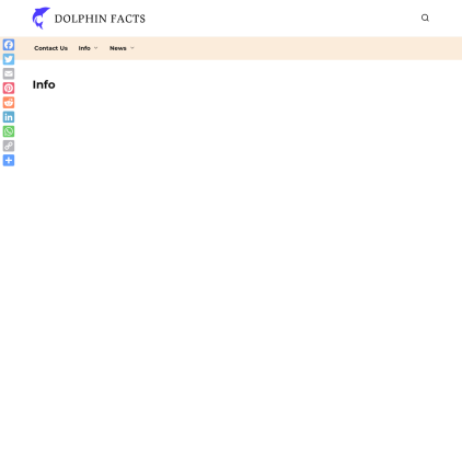 A detailed screenshot showcasing the homepage of dolphinfacts.com, highlighting its main features and design elements.