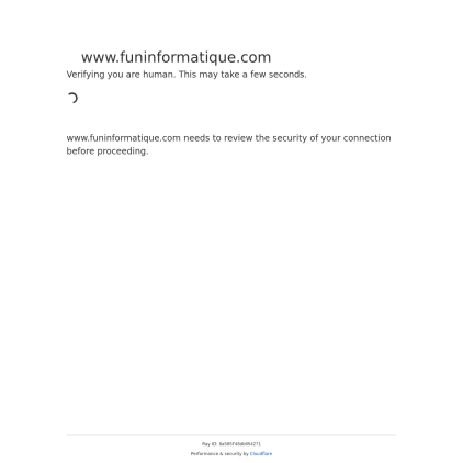 A detailed screenshot showcasing the homepage of funinformatique.com, highlighting its main features and design elements.