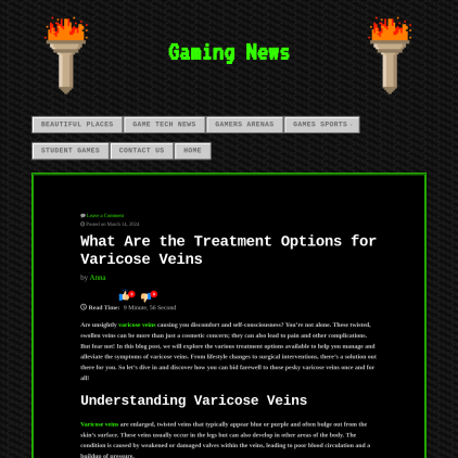 A detailed screenshot showcasing the homepage of gamersarenas.com, highlighting its main features and design elements.