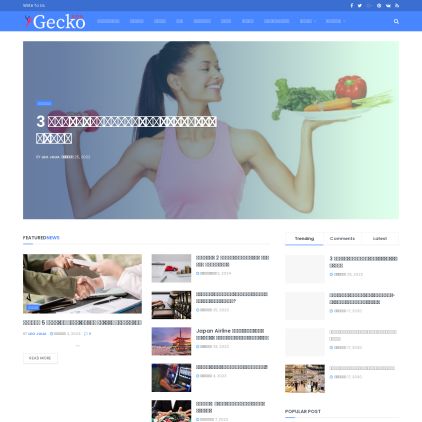 A detailed screenshot showcasing the homepage of geeko.asia, highlighting its main features and design elements.