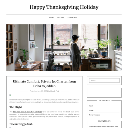 A detailed screenshot showcasing the homepage of happythanksgivingimages.us, highlighting its main features and design elements.