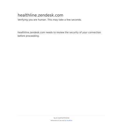 A detailed screenshot showcasing the homepage of healthline.zendesk.com, highlighting its main features and design elements.