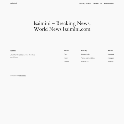 A detailed screenshot showcasing the homepage of isaiminis.com, highlighting its main features and design elements.