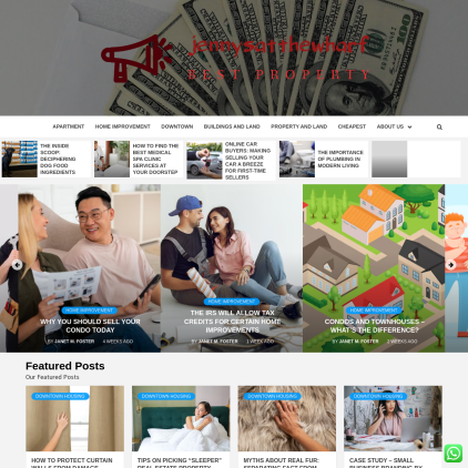 A detailed screenshot showcasing the homepage of jennysatthewharf.com, highlighting its main features and design elements.