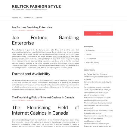 A detailed screenshot showcasing the homepage of kelticklankirk.com, highlighting its main features and design elements.