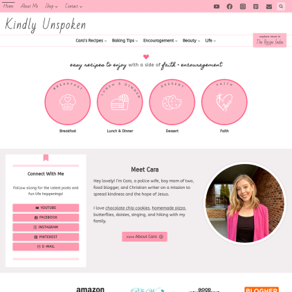 A detailed screenshot showcasing the homepage of kindlyunspoken.com, highlighting its main features and design elements.