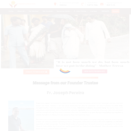 A detailed screenshot showcasing the homepage of kripafoundation.org, highlighting its main features and design elements.