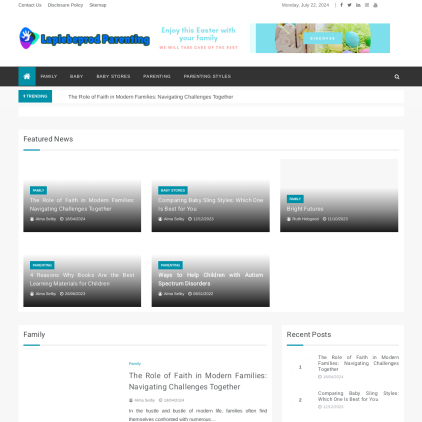 A detailed screenshot showcasing the homepage of laplebeprod.com, highlighting its main features and design elements.