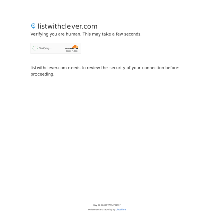 A detailed screenshot showcasing the homepage of listwithclever.com, highlighting its main features and design elements.