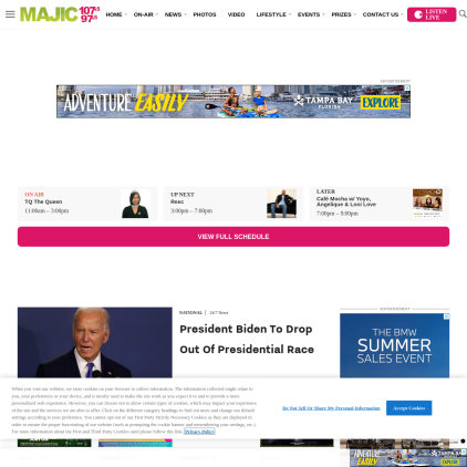 A detailed screenshot showcasing the homepage of majicatl.com, highlighting its main features and design elements.