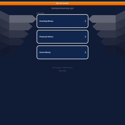 A detailed screenshot showcasing the homepage of moneynosurvey.xyz, highlighting its main features and design elements.