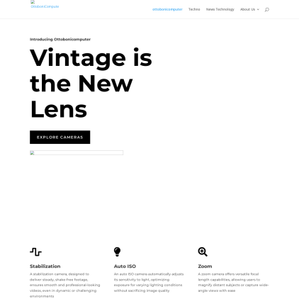 A detailed screenshot showcasing the homepage of ottobonicomputer.com, highlighting its main features and design elements.