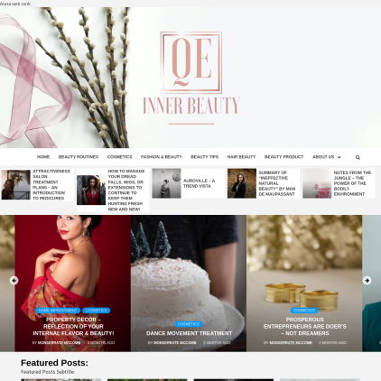 A detailed screenshot showcasing the homepage of qataritexperts.com, highlighting its main features and design elements.