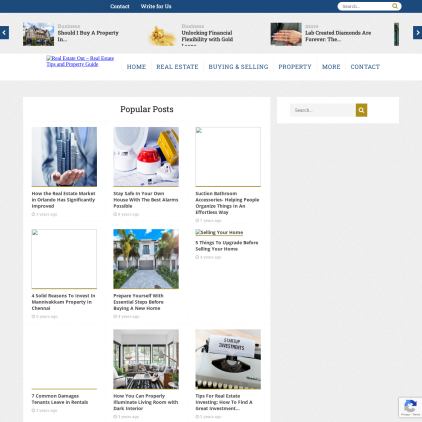 A detailed screenshot showcasing the homepage of realestateout.com, highlighting its main features and design elements.