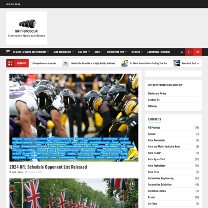 A detailed screenshot showcasing the homepage of sirinlercocuk.com, highlighting its main features and design elements.