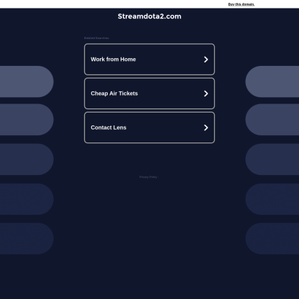 A detailed screenshot showcasing the homepage of streamdota2.com, highlighting its main features and design elements.