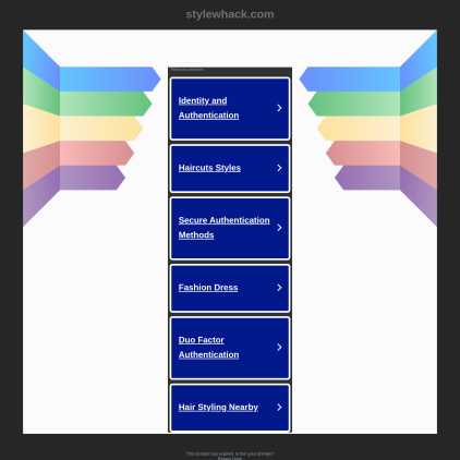 A detailed screenshot showcasing the homepage of stylewhack.com, highlighting its main features and design elements.