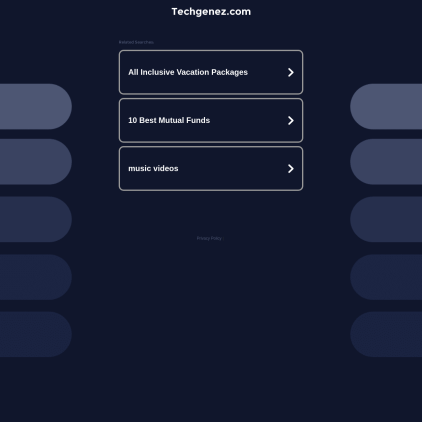 A detailed screenshot showcasing the homepage of techgenez.com, highlighting its main features and design elements.