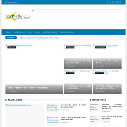 A detailed screenshot showcasing the homepage of voicethedream.com, highlighting its main features and design elements.