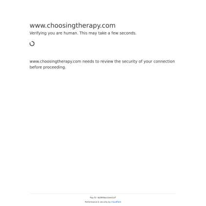 A detailed screenshot showcasing the homepage of www.choosingtherapy.com, highlighting its main features and design elements.