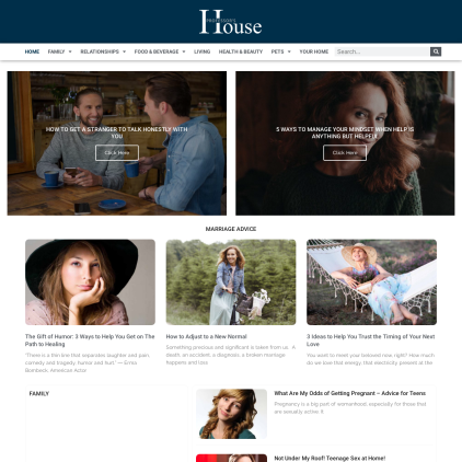 A detailed screenshot showcasing the homepage of www.professorshouse.com, highlighting its main features and design elements.