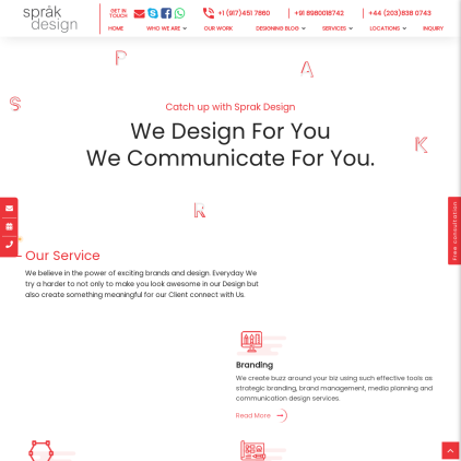 A detailed screenshot showcasing the homepage of www.sprakd, highlighting its main features and design elements.