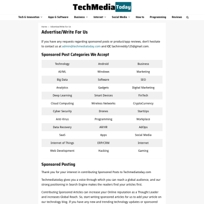 A detailed screenshot showcasing the homepage of www.techme, highlighting its main features and design elements.