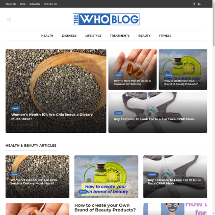 A detailed screenshot showcasing the homepage of www.thewho, highlighting its main features and design elements.